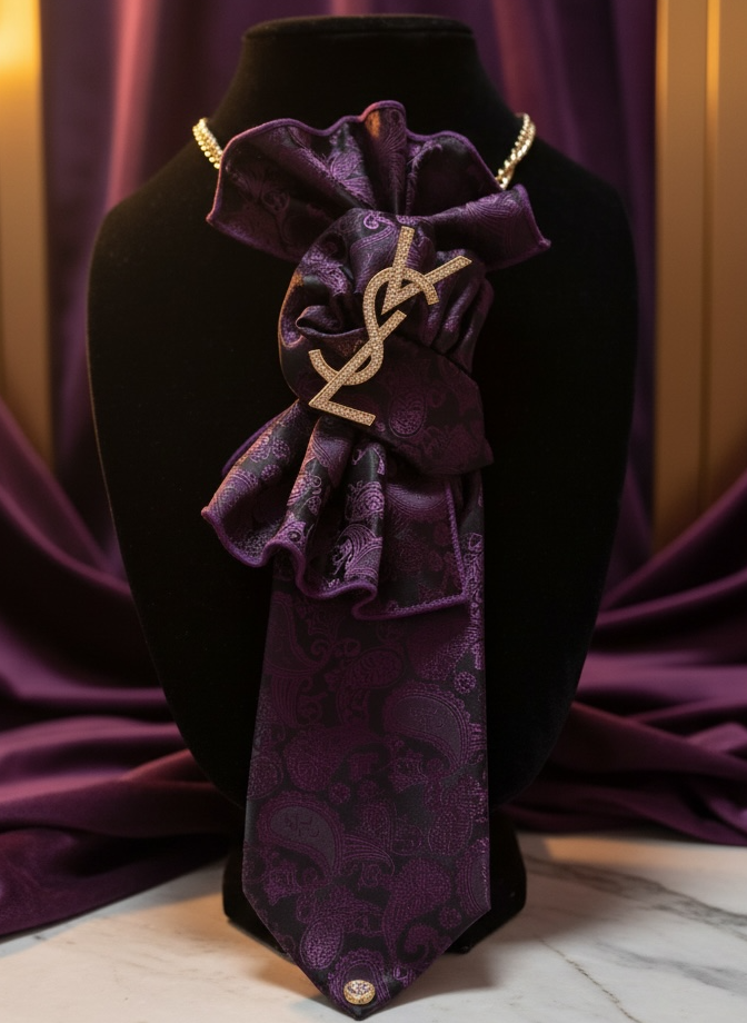 PLUM IMPERIAL | The YSL Fan Silhouette