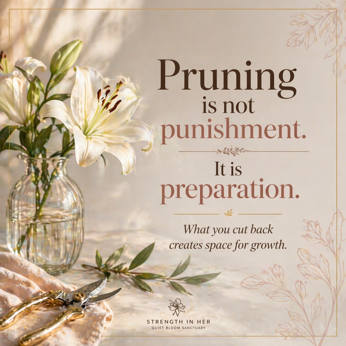 Curating Your Inner Garden: The High Art of Editing