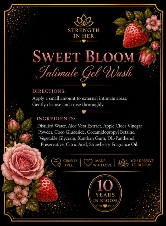 🍓 Sweet Bloom Intimate Gel Wash Silky Gel Cleanse