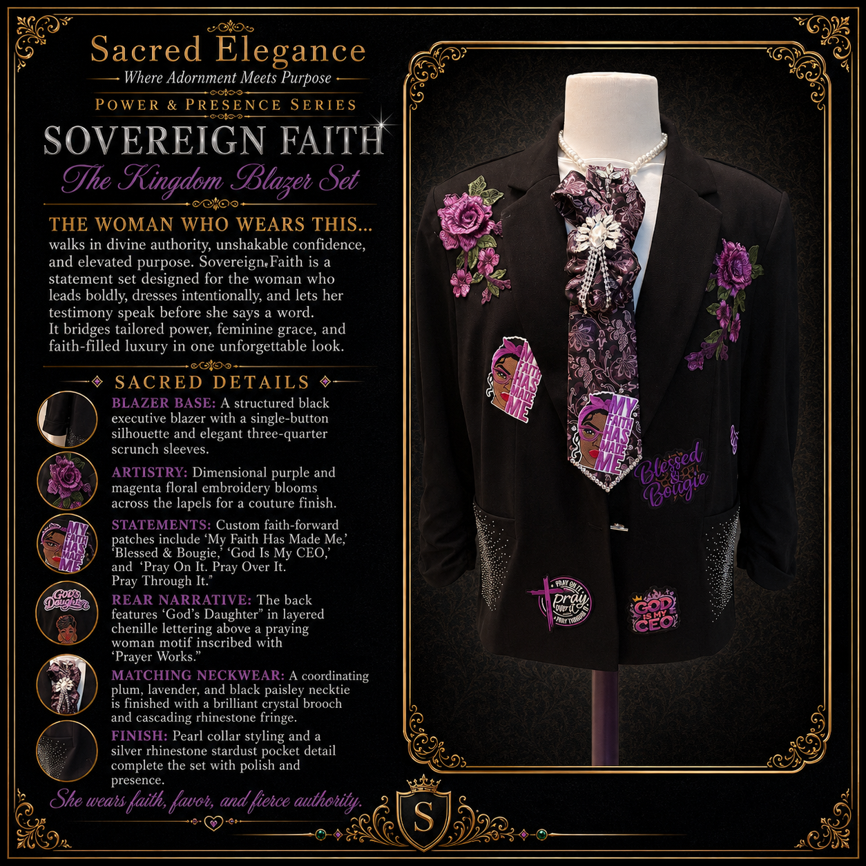 SOVEREIGN FAITH | The Kingdom Blazer Set
Power & Presence