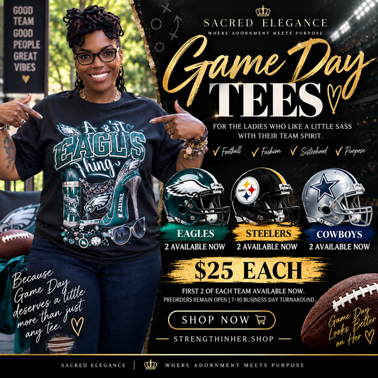 GAME DAY TEES | For the Ladies Who Bring the Sass 🏈✨