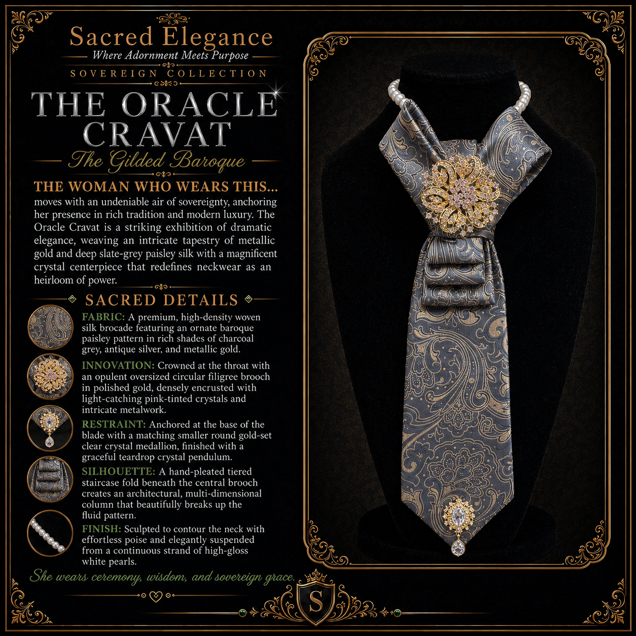 THE ORACLE CRAVAT | The Gilded Baroque