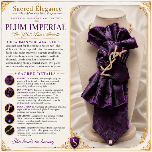 PLUM IMPERIAL | The YSL Fan Silhouette