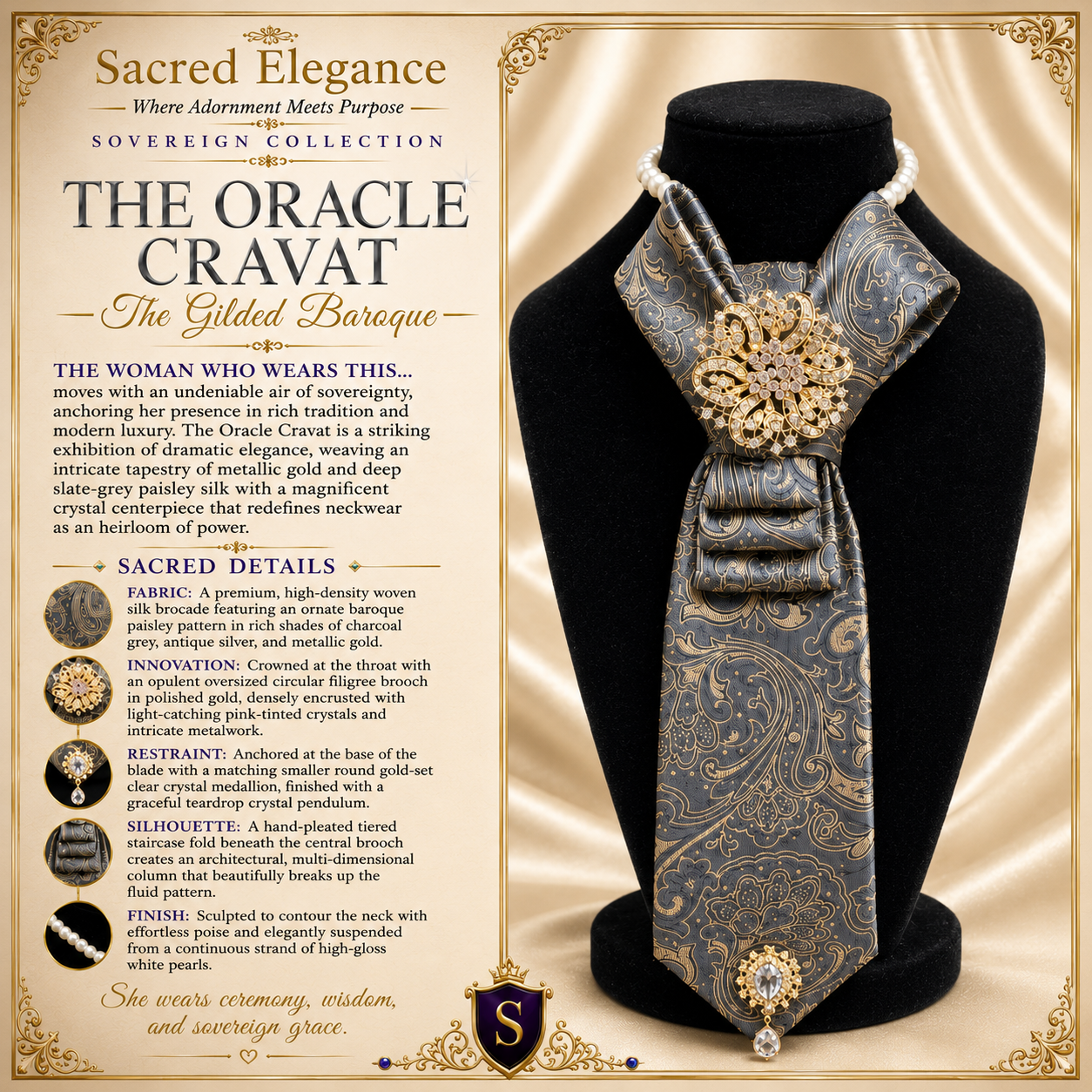 THE ORACLE CRAVAT | The Gilded Baroque