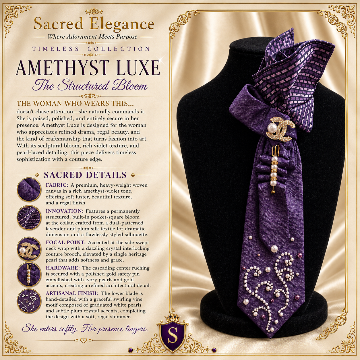 AMETHYST LUXE | The Structured Bloom