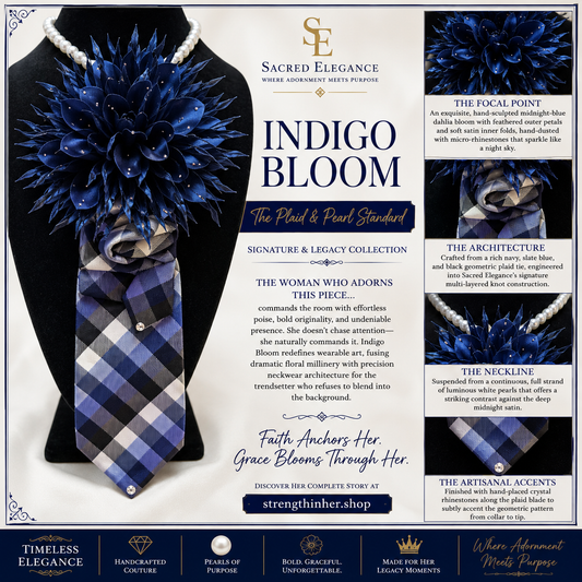 INDIGO BLOOM | The Plaid & Pearl Standard