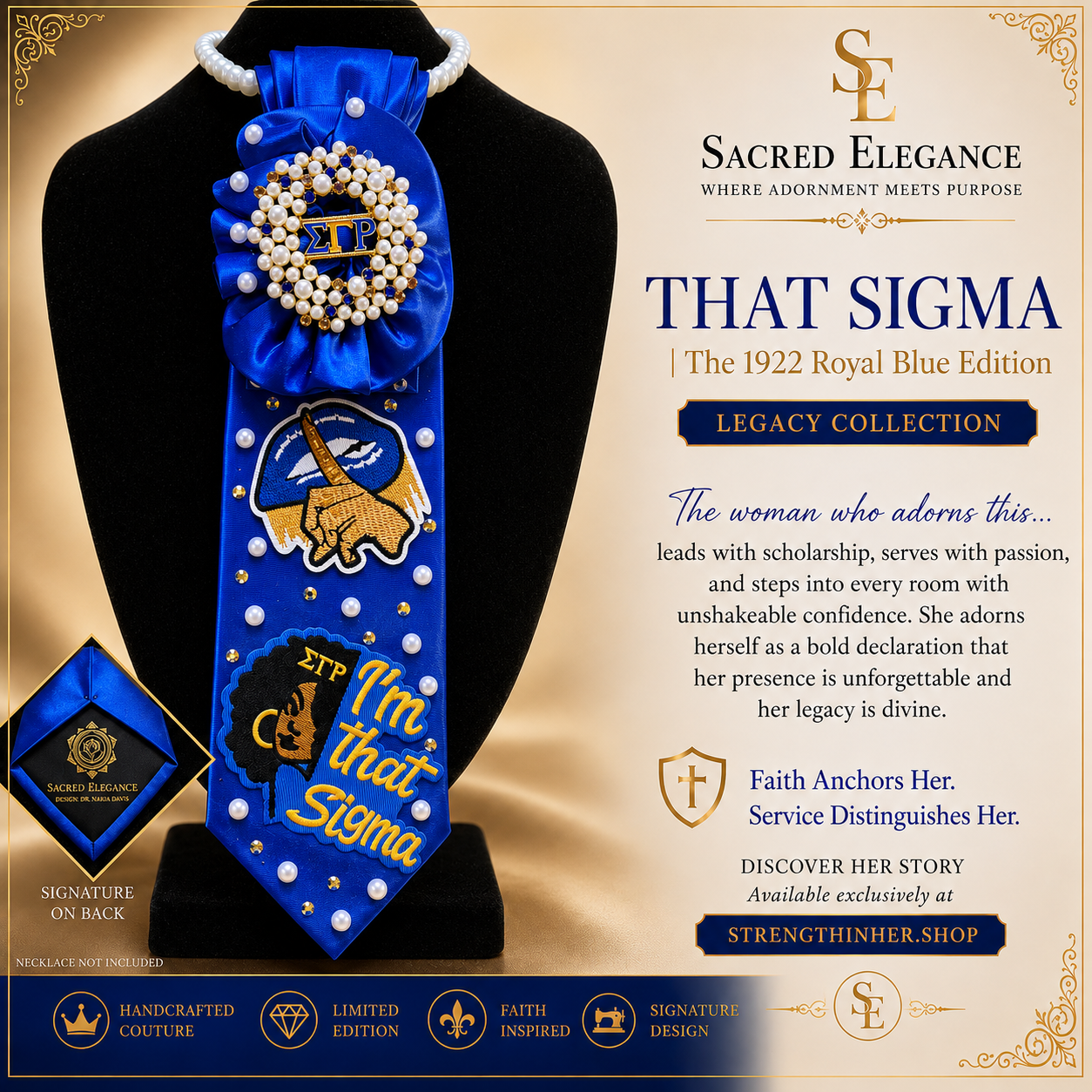 THAT SIGMA | The 1922 Royal Blue Edition.