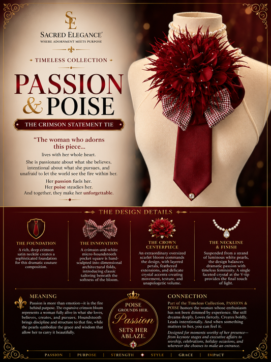 PASSION & POISE | The Crimson Statement Tie