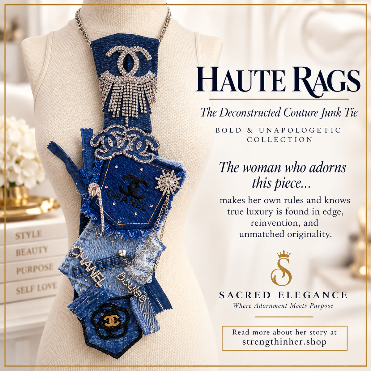 HAUTE RAGS | The Deconstructed Couture Junk Tie