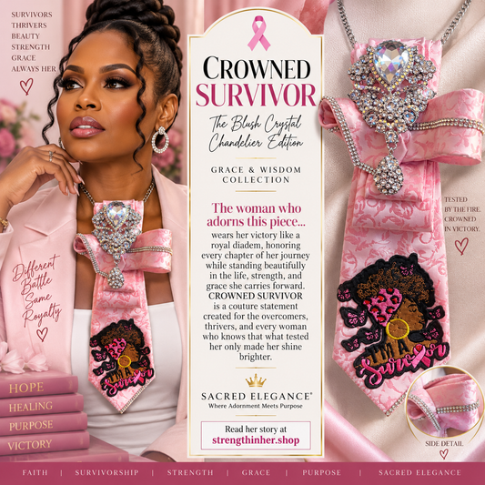 CROWNED SURVIVOR | The Blush Crystal Chandelier Edition