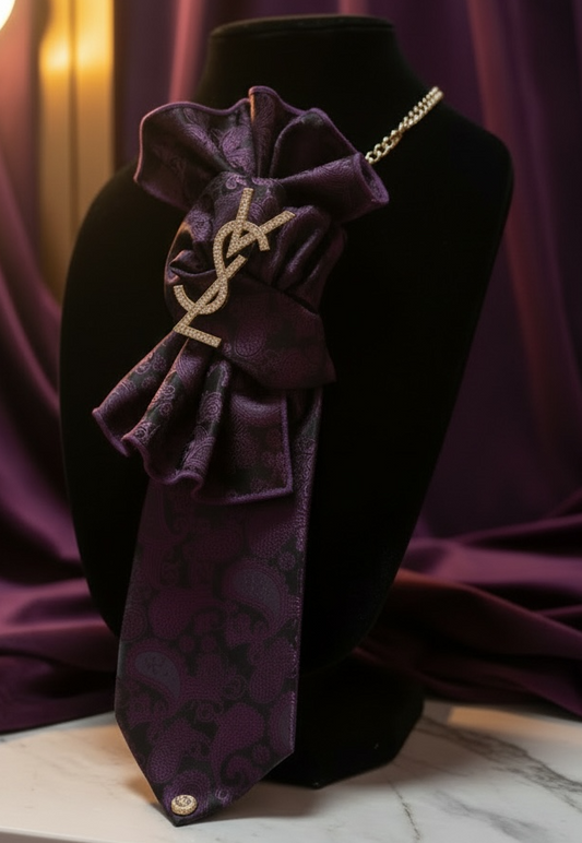 PLUM IMPERIAL | The YSL Fan Silhouette
